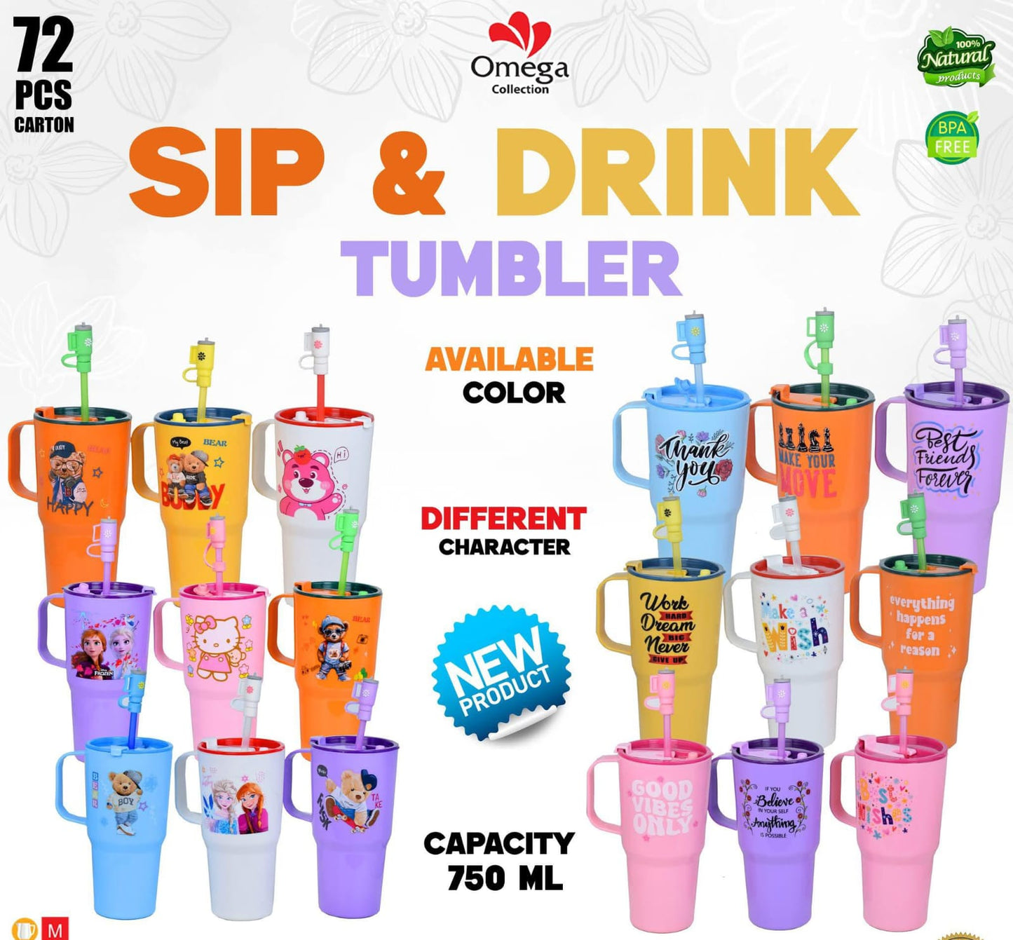 Tumbler Plastic Drinking cup