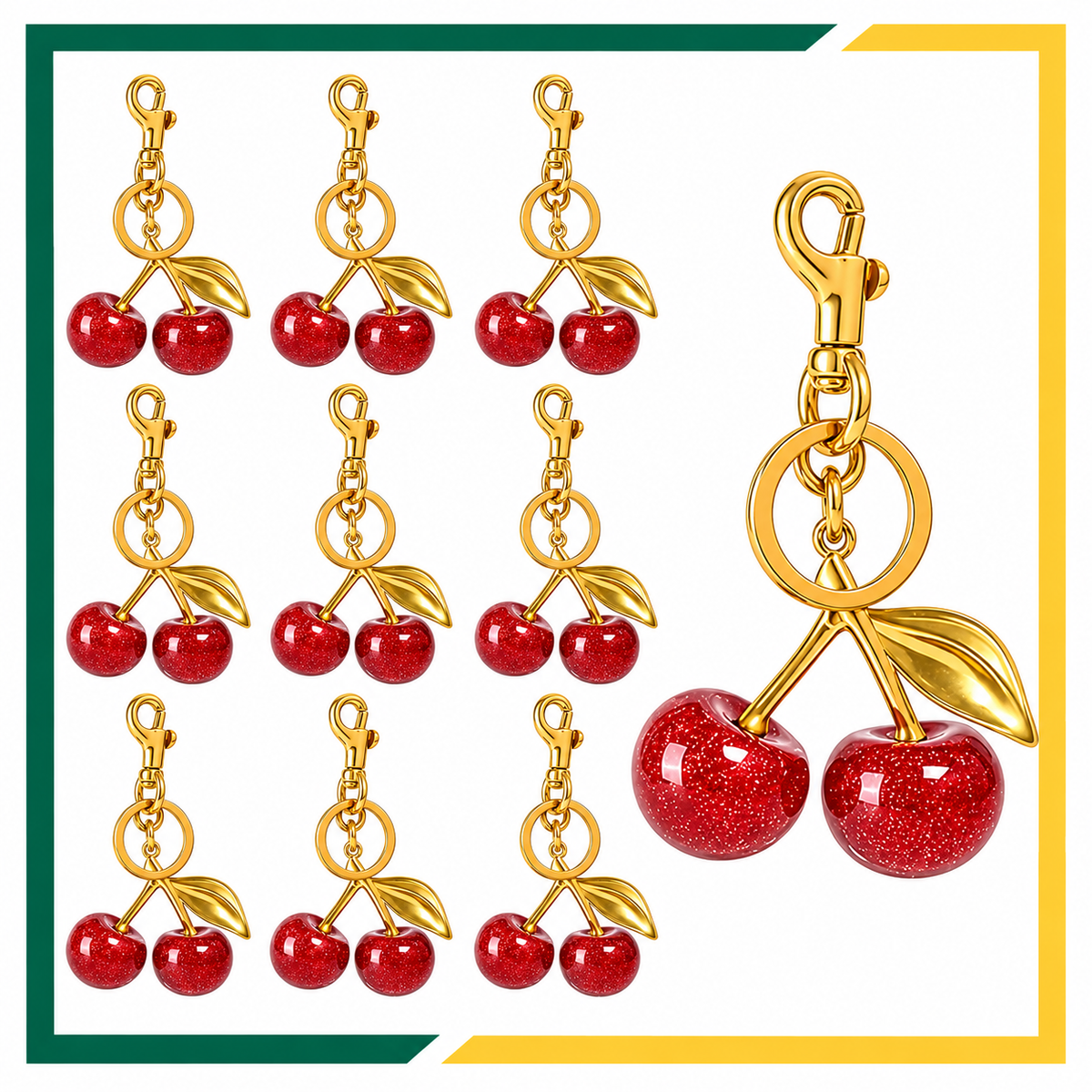 Cherry Bag Keychain Charm