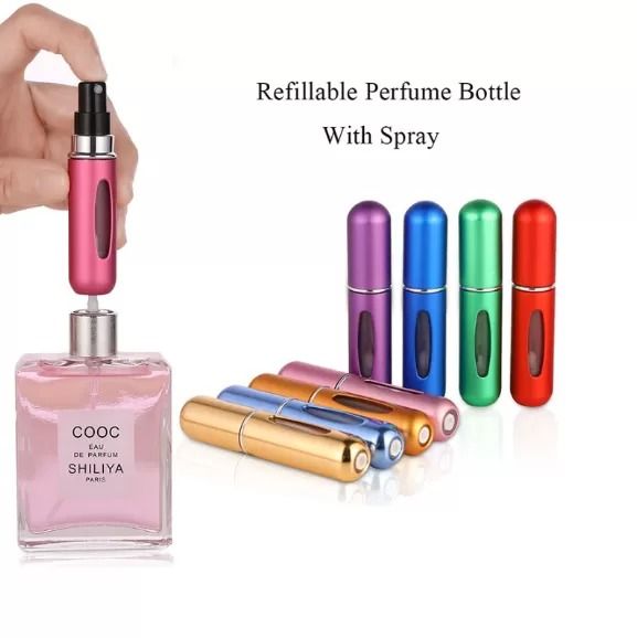 Pink Travel Atomiser Bottle