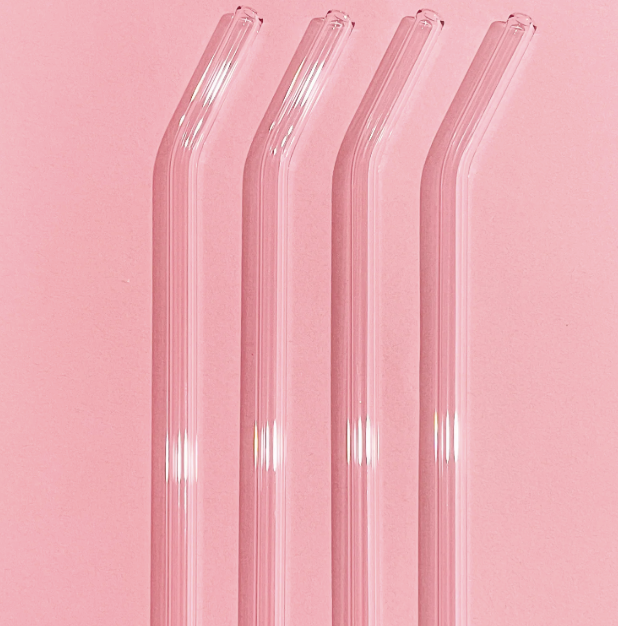 Pink Glass Straw