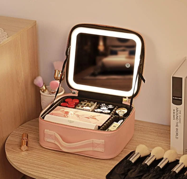 Korean Style Plaid Makeup Bag