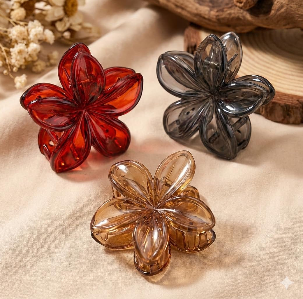 Shiny Bohemian Flower Clip