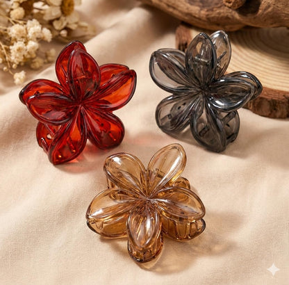 Shiny Bohemian Flower Clip
