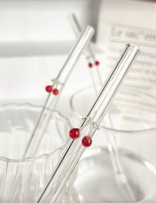 🍒 Cherry Glass Straw