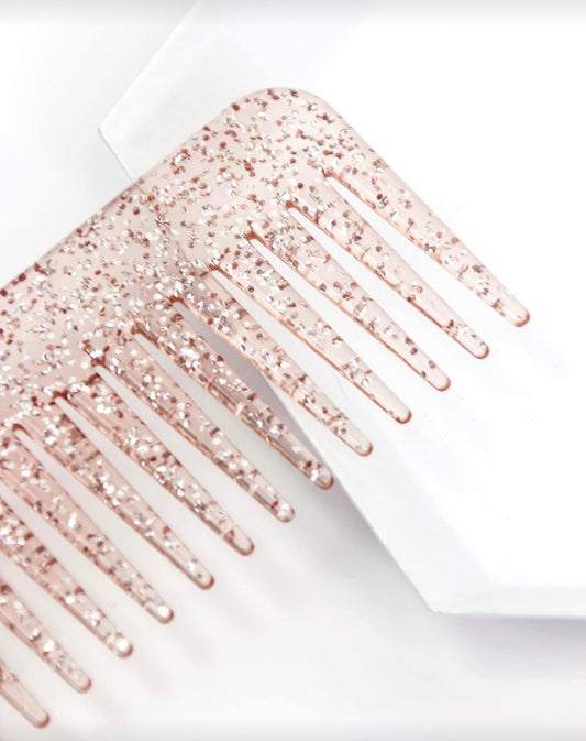 Pink Glitter Comb