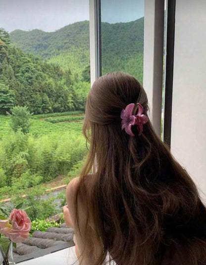 Shiny Bohemian Flower Clip