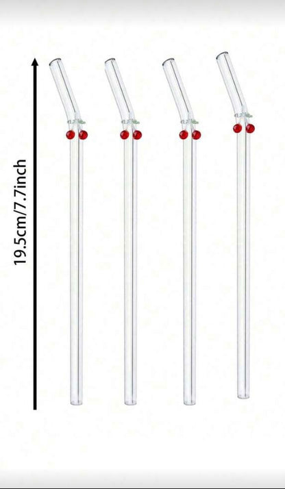 🍒 Cherry Glass Straw