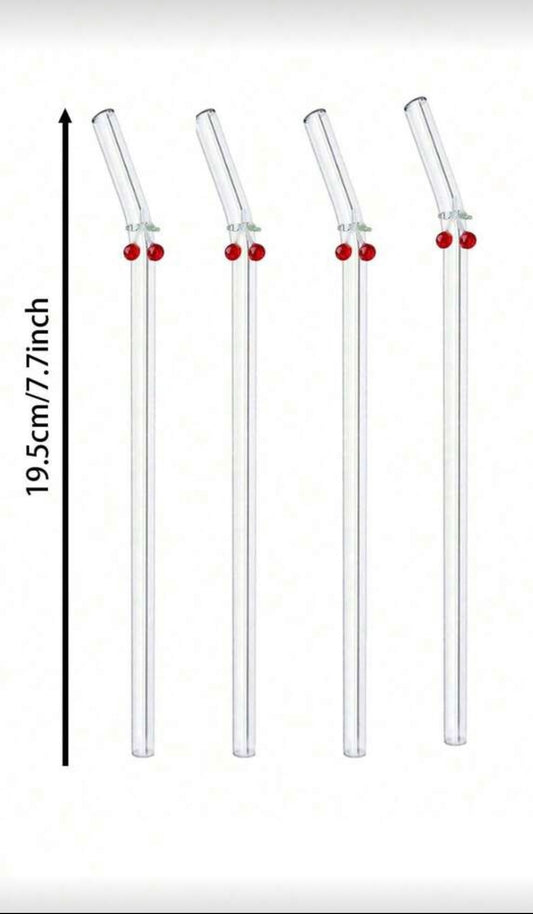 🍒 Cherry Glass Straw