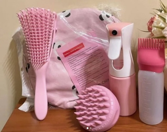 Pink Massager Hair Set