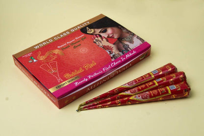 Herbal Organic Mehndi – Dozen Pack (12 Cones)