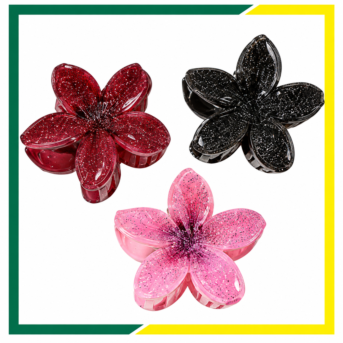 Shiny Bohemian Flower Clip
